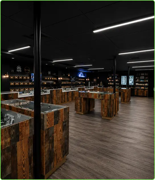 Interior view of The Cannabis Co. store